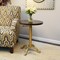 Contemporary Home Living Vintage Style Adjustable Table - 22" - Brown and Gold